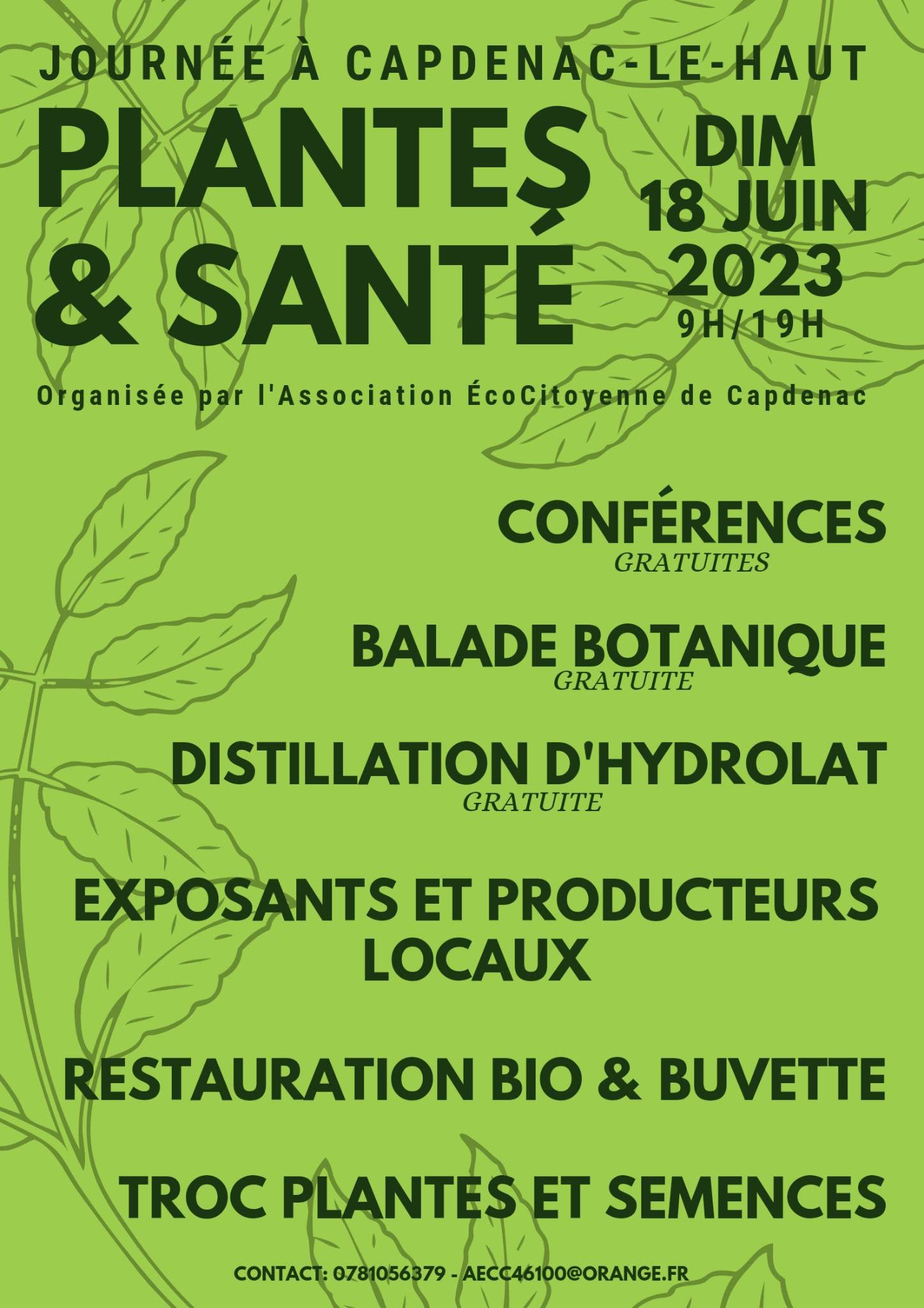 Journée Plantes et Santé à Capdenac le haut